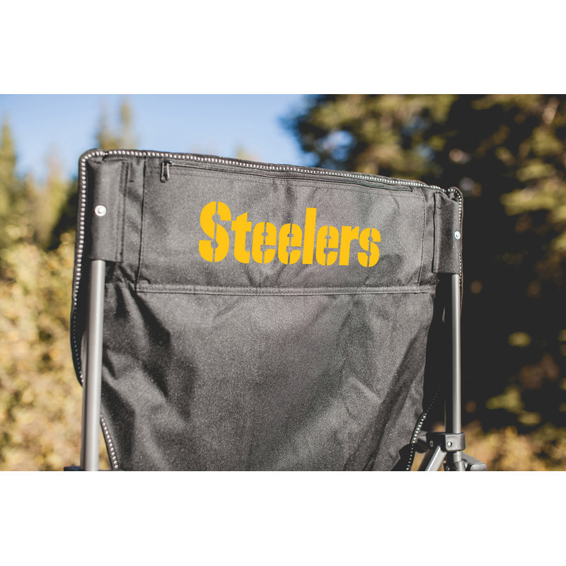 NFL Big Bear XXL Camping Chair with Cooler, Pittsburgh Steelers