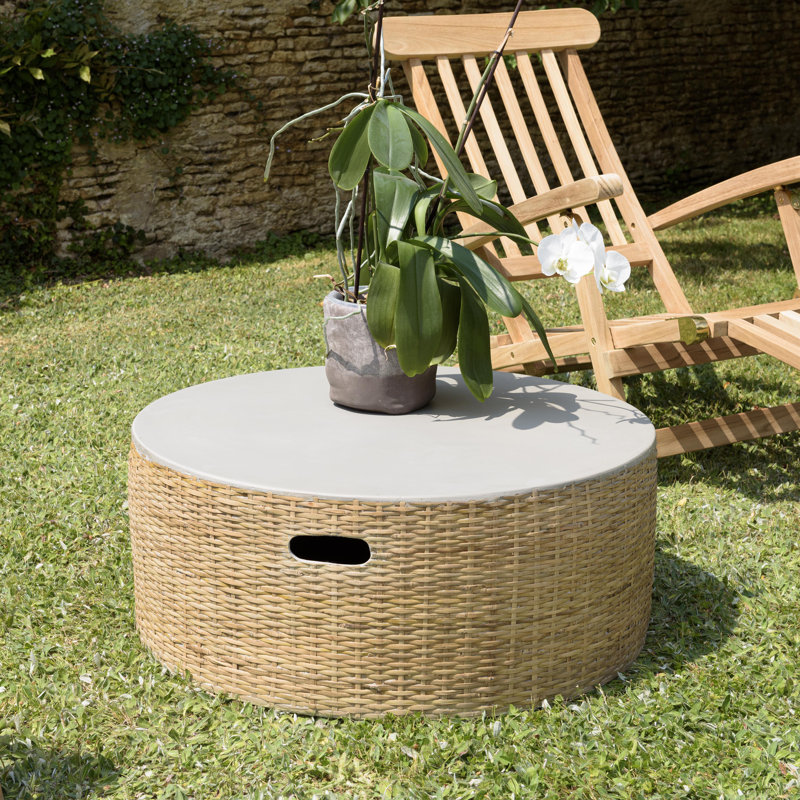 Akil Round Outdoor Coffee Table , 80cm cm W 80cm cm D
