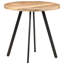 Pinehurst Mango Round Wood Top Dining Table with Iron Base