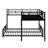 Twin Over Full L-Shaped Metal Bunk Bed-1250622013