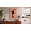 Leaping Orca Mid-Century - Wrapped Canvas-368844540-368844422
