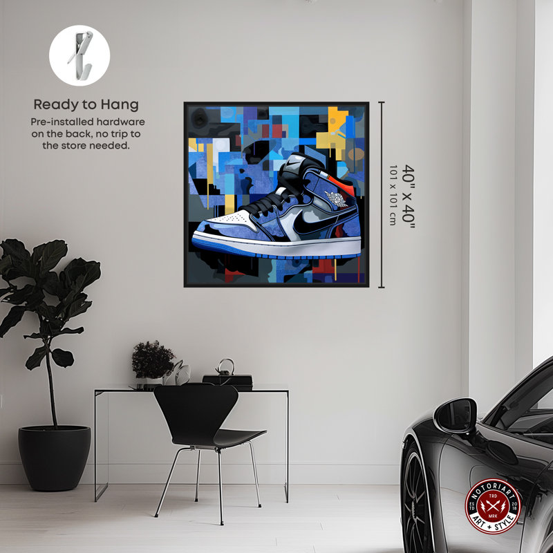 Art mural sur toile 1 pièce Notoriart, Cadre noir, H 41 po x l 41 po