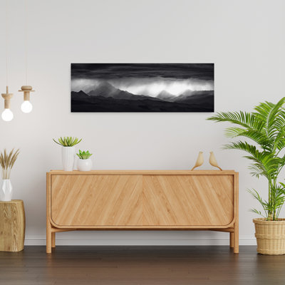 «Dramatic Mountain Light Dramatic Peaceful Serene Landscape Mountain», art mural