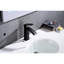 Waterfall Spout Bathroom Sink Faucet In Matte Black - Single Handle With Pop-Up Drain  Overflow Merged  Superior Stainless Steel For Stable Performance And Easy Installation Activity Tap Consisted-121598780