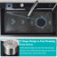 Moverlesenk 46mm W Single Bowl Stainless Steel Drop-In Kitchen Sink with 1 Faucet Hole