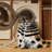 Washable African Wildcat Wildlife Area Rug-1910357532