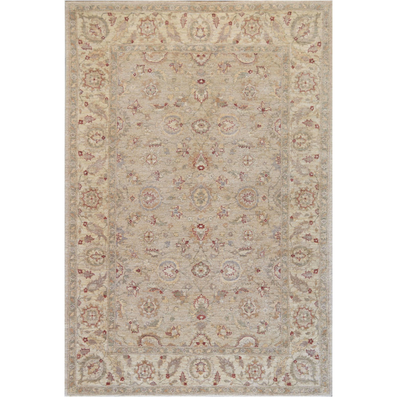 Tapis sable en laine noué à la main