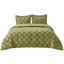 Bedsure King Size Comforter Set Taupe, Boho Tufted Bed Set, Checkered Farmhouse Shabby Chic Bedding, 3 Pieces, 1 Plaid Geometric Comforter and 2 Pillow Shams-1946258952-1960535229