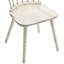 Chaise d'appoint de salle à manger rustique en bois massif 2, couleur blanche, look moderne, facile à assembler avec guide détaillé Instructions claires-795844721
