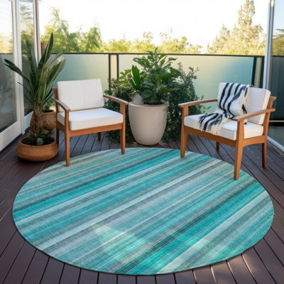 Tapis intérieur / extérieur Kinslee avec envers antidérapant
