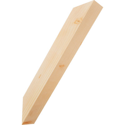 Attelle de genou lisse traditionnelle, l 3 1/2 po x P 18 po x H 22 po, sapin Douglas