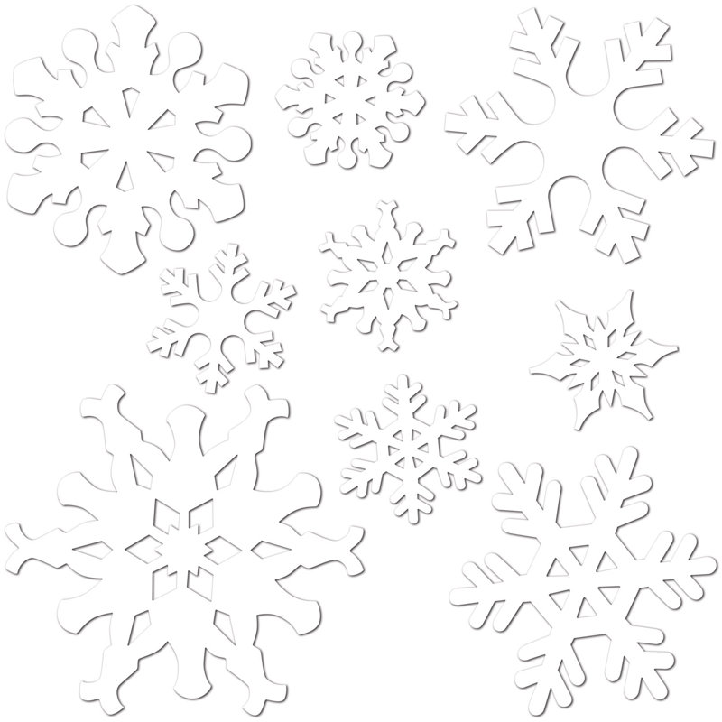 Ensemble de 9 découpes flocons de neige