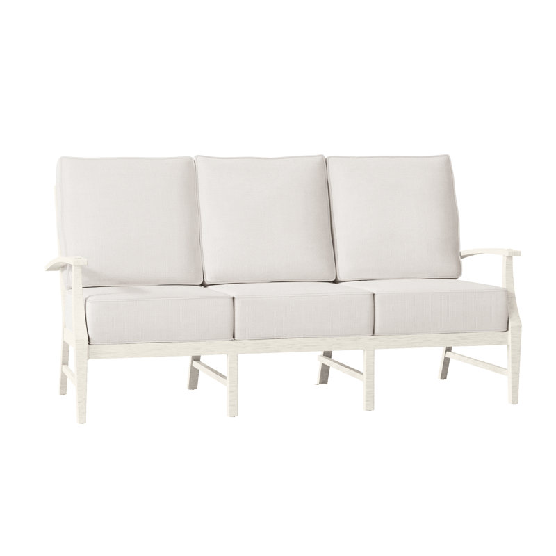 Canapé Croquet en aluminium - Craie, Welt + Standard Fill, Lin neige, Craie