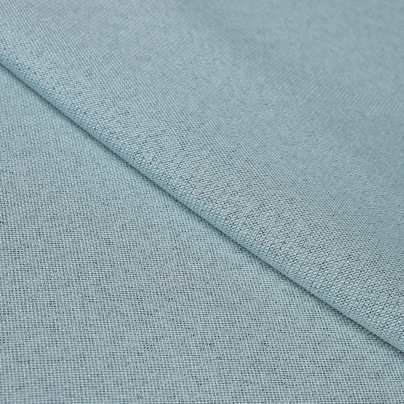 Modern Linen Inspired Classic Solid 100% Polyester Room Darkening Curtain Panel, Grommet 52" W x 63" L, Teal