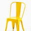 Ensemble de 4 chaises de salle à manger en métal ultrabrillant de 18 pouces de hauteur-1293422205-1293422196