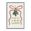 «Under Mistletoe Christmas», art de la giclée encadrée par Amanda Houston-1406338583-1406338578