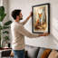 Fox in the Clearing Boho - Framed Print-902909782-902909779