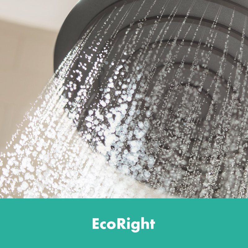 hansgrohe Pulsify S Showerhead 105 1-Jet, 1.75 GPM, Chrome, 1.75 GPM