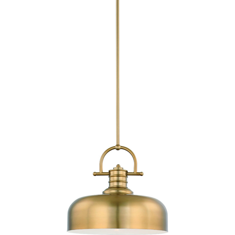 Luminaire suspendu simple en laiton à DEL 1 lumière Mehul