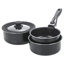 Meghrig 7 - Piece Non-Stick Hard-Anodized Aluminium Cookware Set