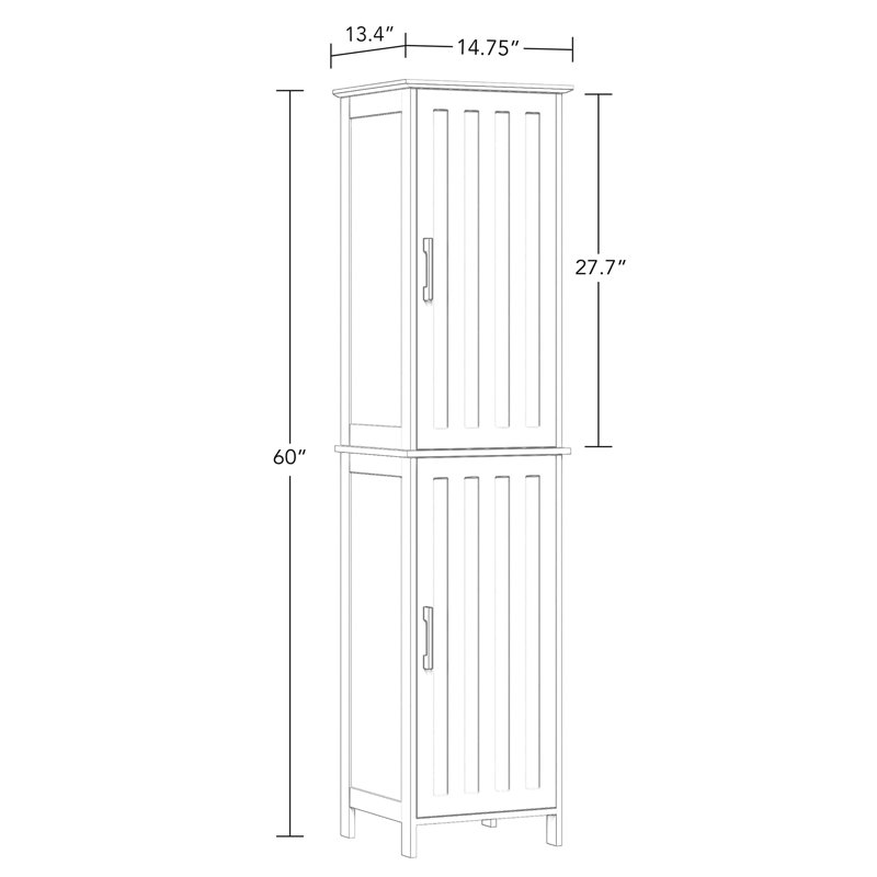 Bathroom Storage Cabinet with Adjustable Shelves