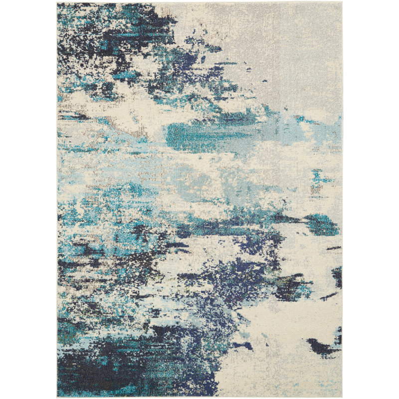 Lucrezia Abstract Area Rug, Rectangle 66 x 114 cm