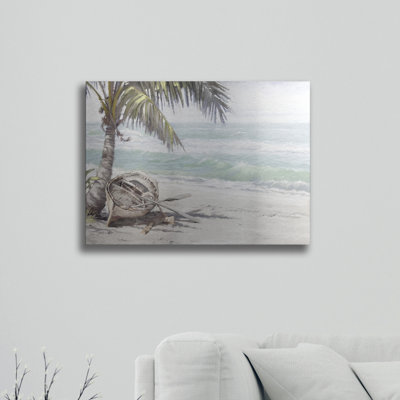 « bateau on beach », impression