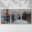 Road to Giverny in Winter, 1885 (1) - Toile encadrée multi-pièces-245710103-245710100