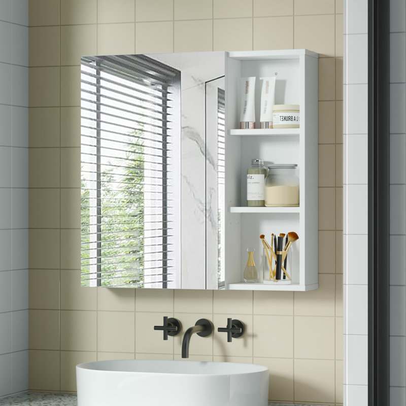 Rapolas Framed Mirrored Bathroom Cabinets with Mirror