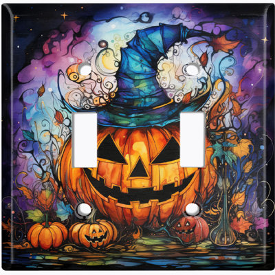 Figurine murale d'Halloween festive et citrouille d'Halloween