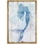 Sirène «sirène bleue sur panneau de bois effet d'art, photos de salle de bain de plage côtière nautique, grande impression sur toile encadrée,»-1674523345-1716366367-1734074171
