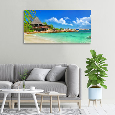 Seychelles Beach - Wrapped Canvas Print