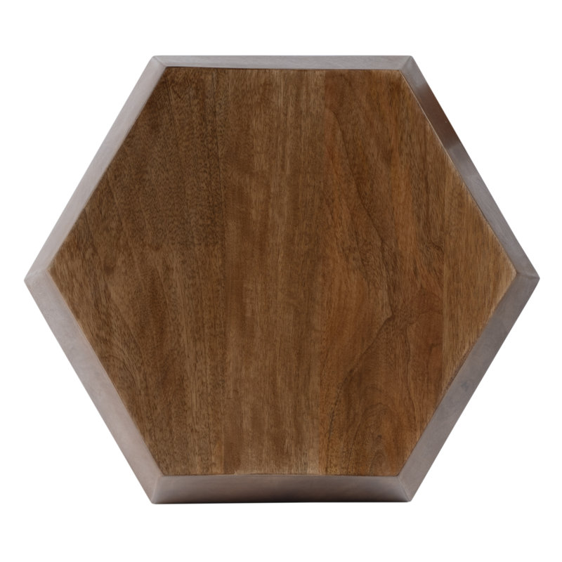 Dixon Solid Wood End Table, Brown