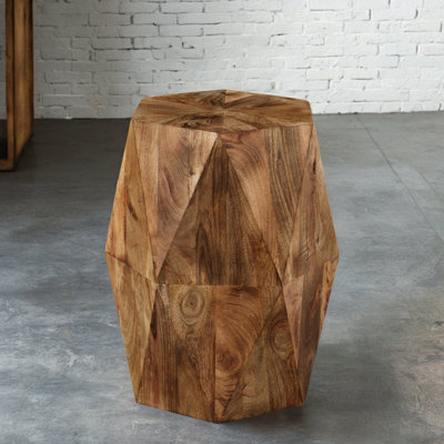 Solid Wood Acacia Side Table
