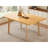 60" Rustic Farmhouse Dining Table - Solid Wood Frame, Minimalist Modern Dining Table For Kitchen, Dining Room, Living Room, Natural-633333379