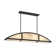 Legacy 4-Light Linear Chandelier in Matte Black by Breegan Jane