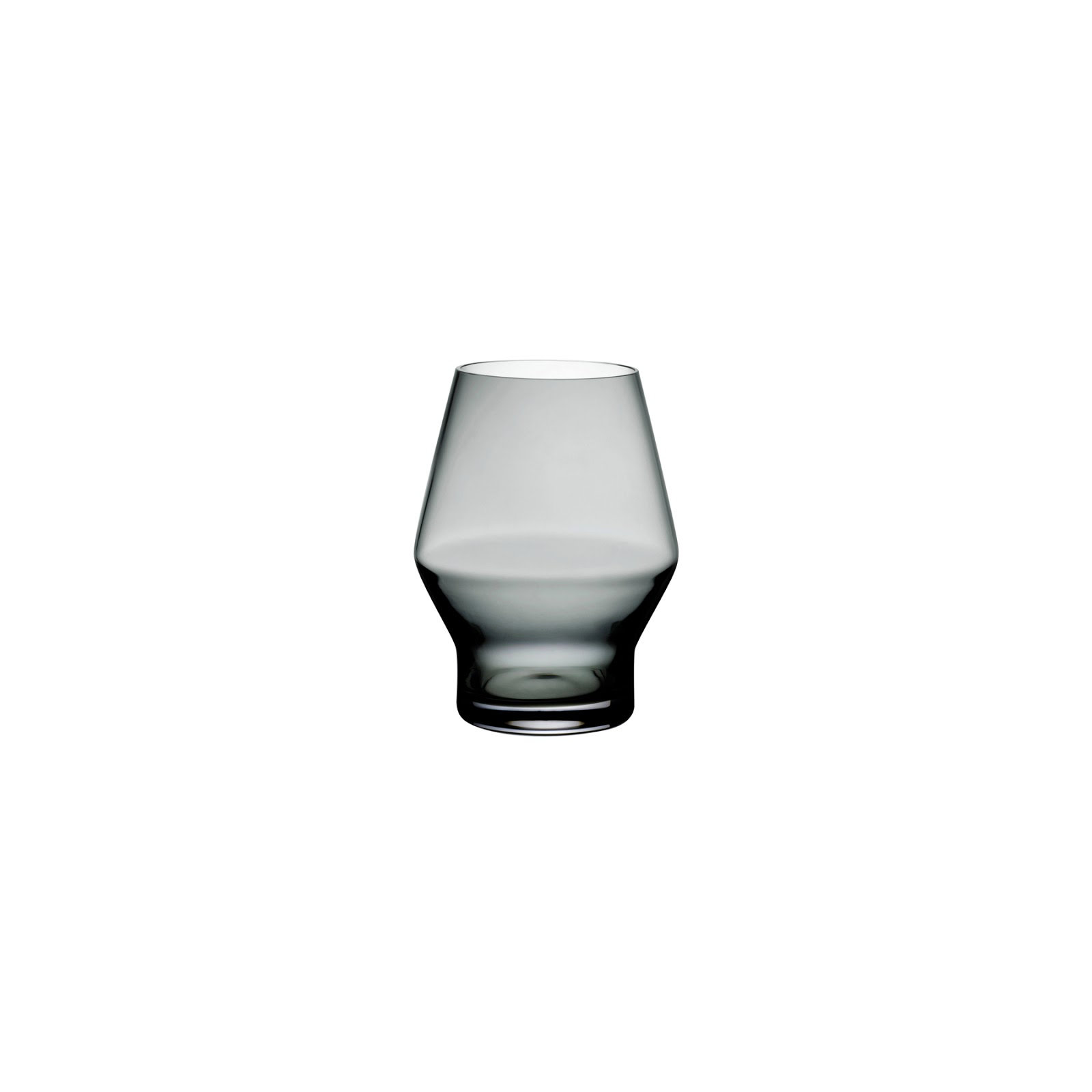 Beak Crystal Drinking Glass, Smoke