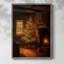 «Christmas Holiday Art DCV III», reproduction d'art encadrée - bois massif-707819153