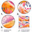 Rose, orange, abstrait, paysage boho II-313230323-313230332