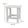 Balasi Indoor/Outdoor Adirondack Style Side Table and 2 Chair Set