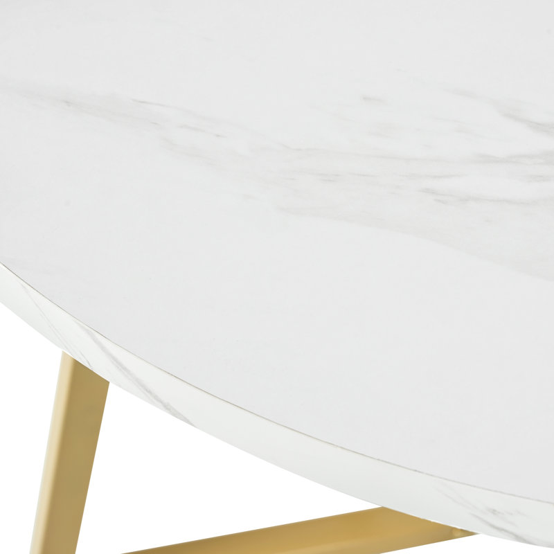 Round Metal Base Dining Table