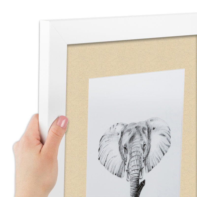 Wood Picture Frame with Mat, Seaside