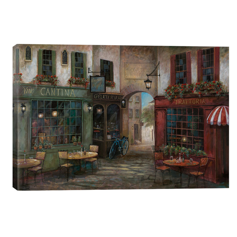 Courtyard Ambiance by Ruane Manning - Wrapped Canvas Print, 101.6 cm H x 66.04 cm W x 1.91 cm D