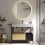 Meuble-lavabo modulaire de style industriel avec cadre en métal robuste 36 po Giving Tree-380648141