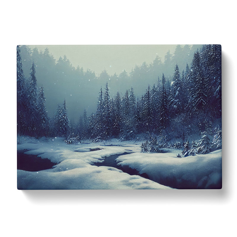 Entrancing Winter Forest - Wrapped Canvas, 40cm H x 60cm W x 3cm D