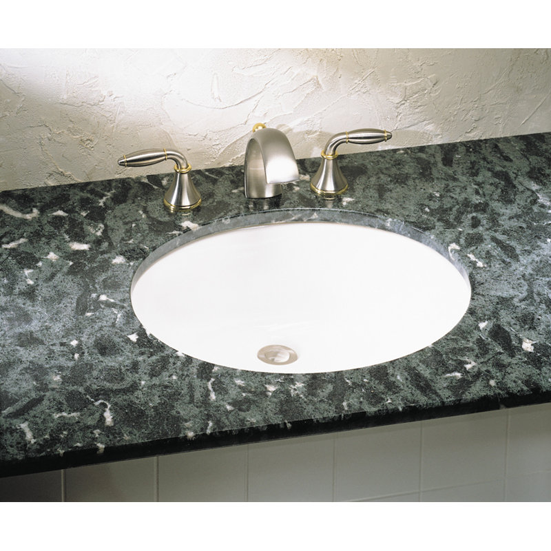  Évier De Salle De Bain De 17.125" X 14.125" Ovalyn, Blanc