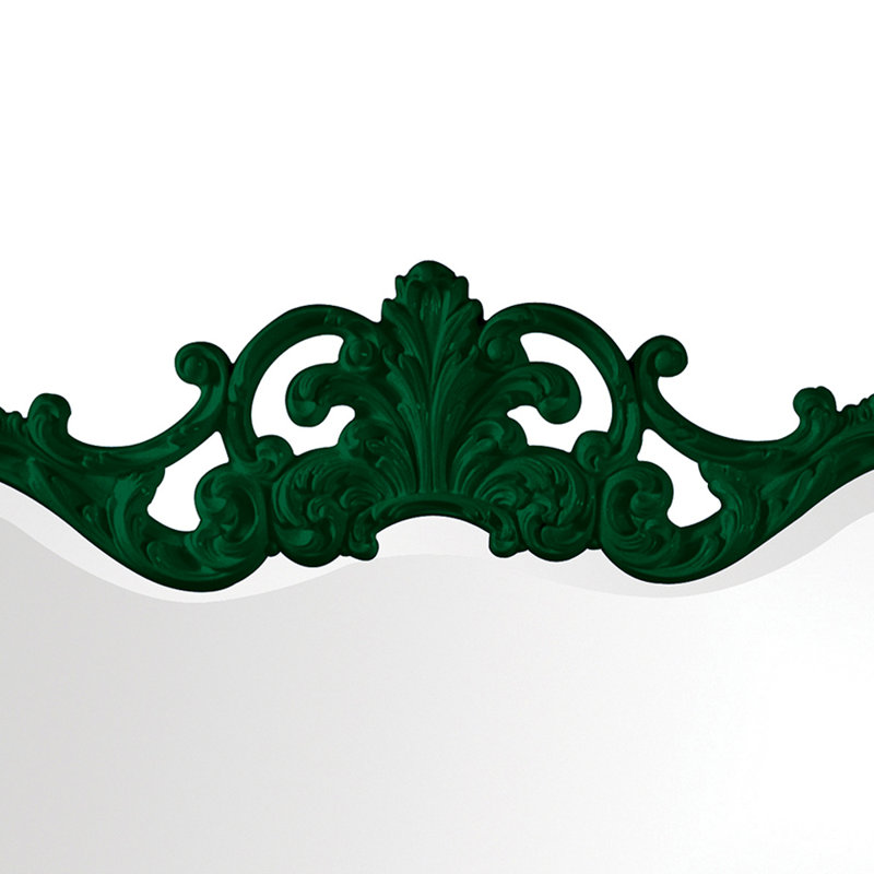 Miroir décoratif Talida, Vert forêt