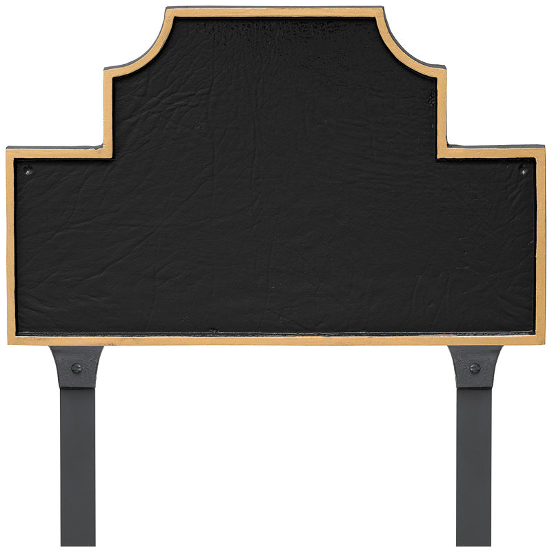 Plaque d'adresse Beckford, Noir / or