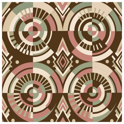 Circular Geometric Pattern Wall Tapestry - Geometric Wall Decor