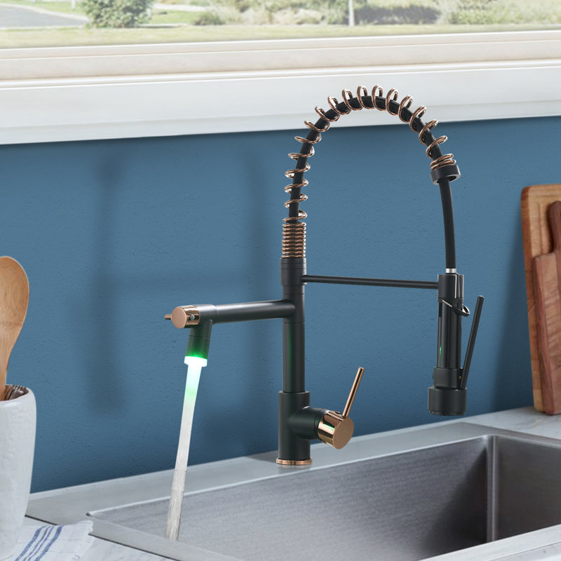 Topcraft Single Handle Pull Down Kitchen Faucet